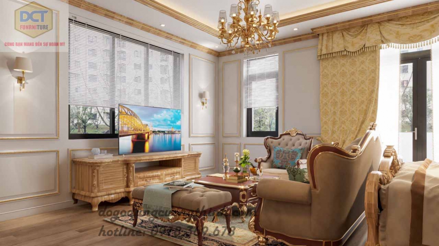 Nội thất thiết kế cổ điển hoàng gia đẳng cấp thời thượng NT05